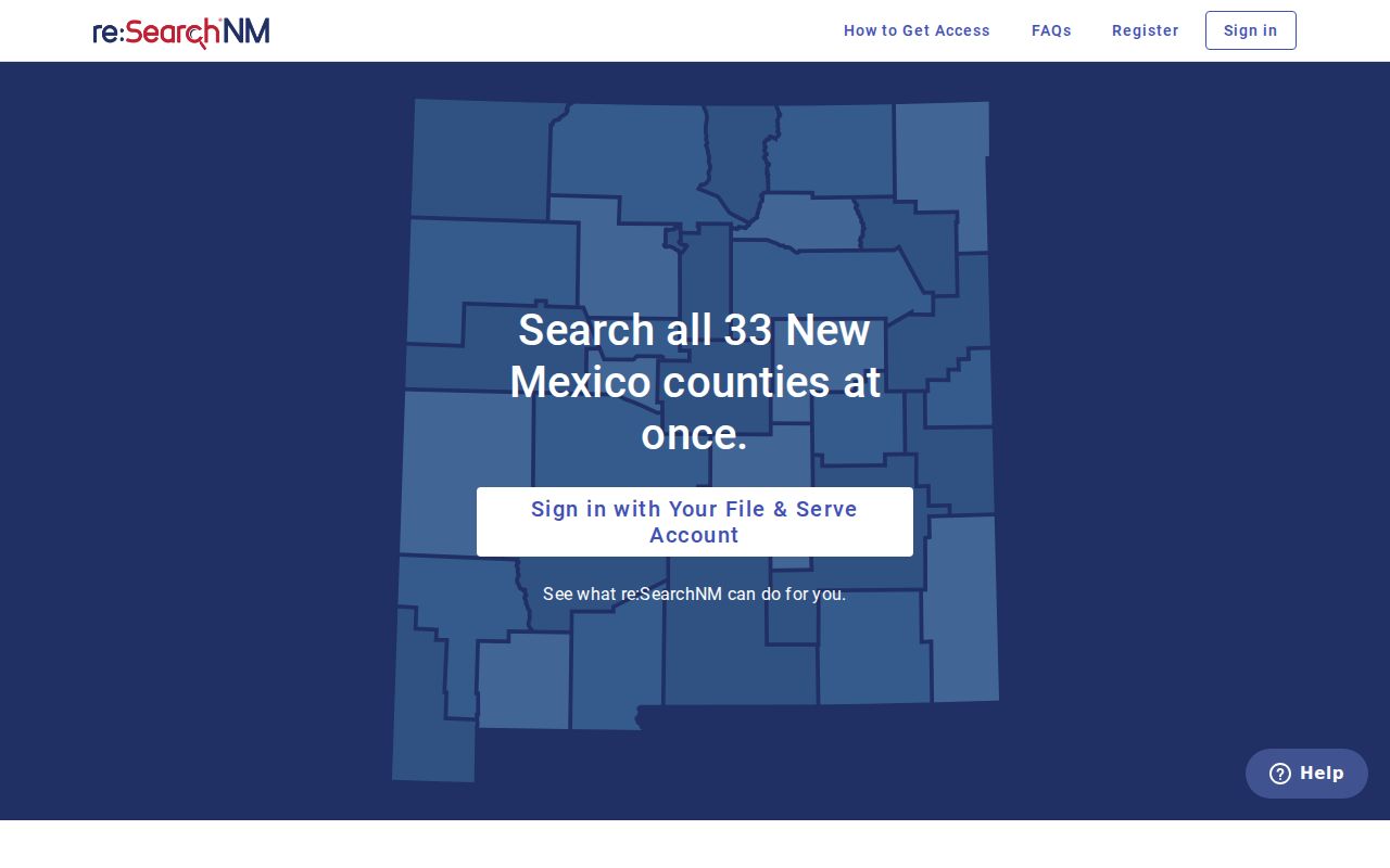 Valencia County criminal docket re:Search NM registered access sign-in