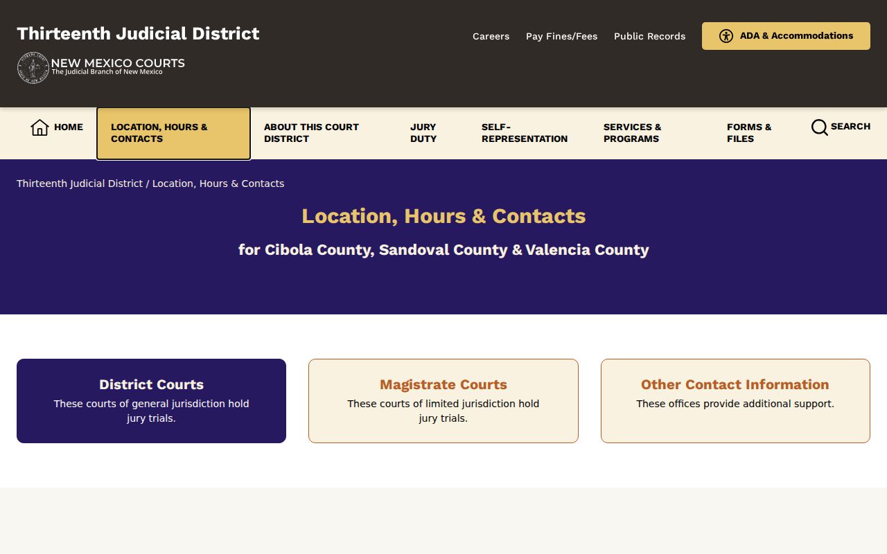 Valencia County court docket District Court courthouse in Los Lunas