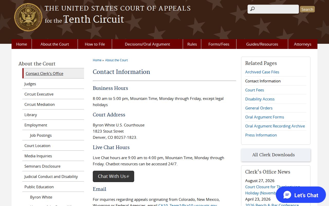 Peralta court docket separate federal court contact source