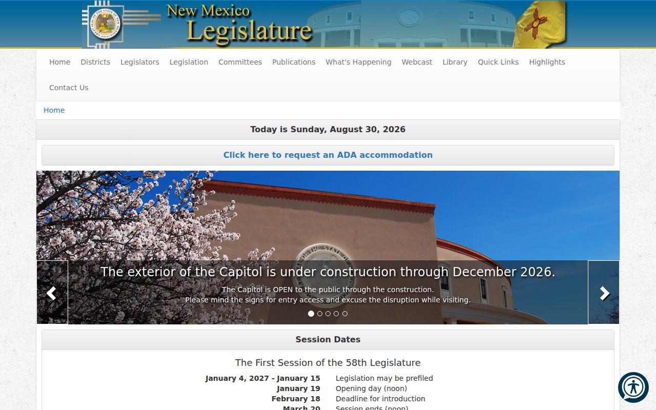 Peralta court records New Mexico Legislature source